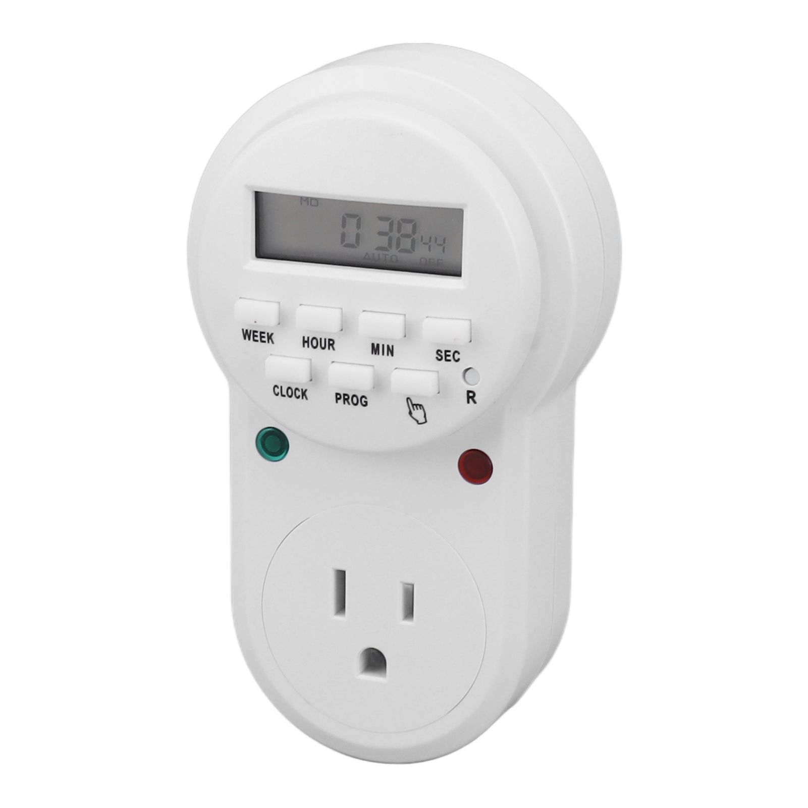 Indoor Mini Mechanical Outlet Timer Electronic Plug Timer Auto Power Off 7 Day Cycle Timer Outlet