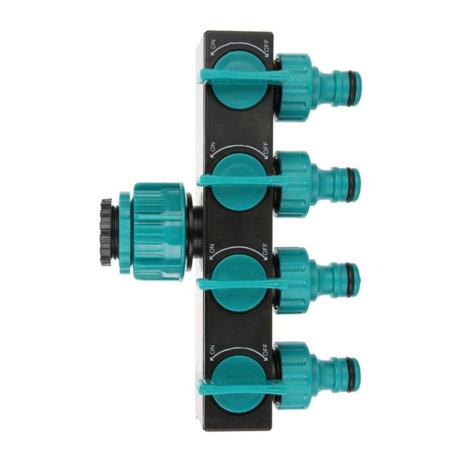 4 Way Water Splitter Garden Irrigation Watering Adapter Hose Connector for Garden Watering Lawn Maintenance European Faucet — image 3