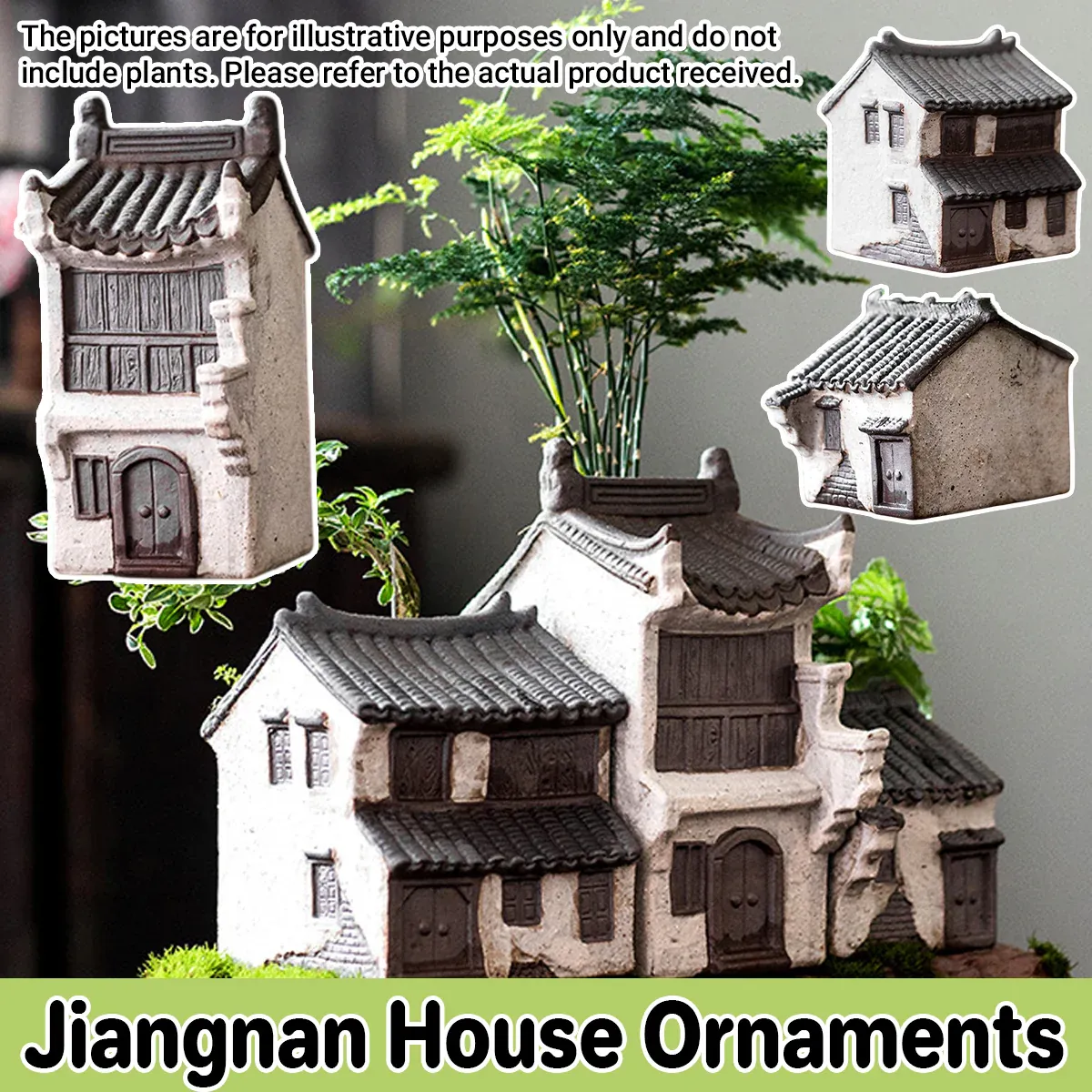 Vintage Aquarium Decor Chinese Style Ornaments for Fish Tank Background Use - Annex — image 2