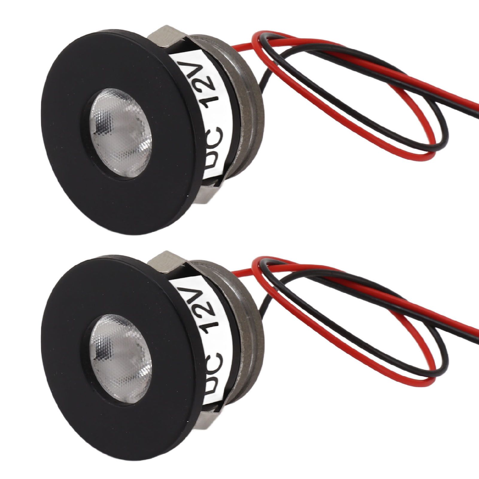 2PCS Recessed Mini LED Spotlight 15 Degrees 1 Watt 80LM Small LED Spotlight for Jewelry Showcase 12VDC โ image 2