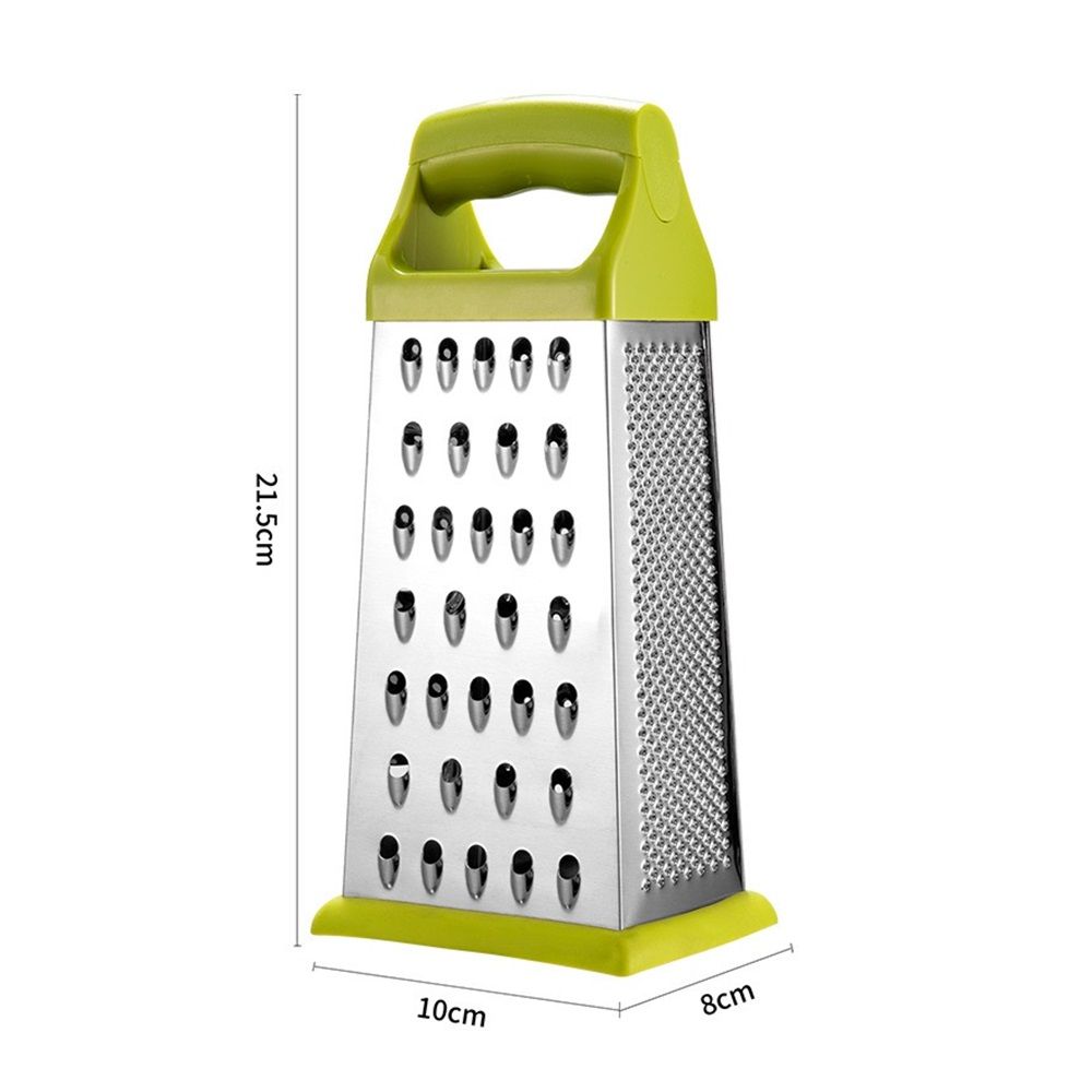 Professional Cheese Grater - Stainless Steel Box Grater for Kitchen, 4 Sides - Shredder for Parmesan Cheese, Carrot, Potato, Ginger - Dishwasher Safe — image 4