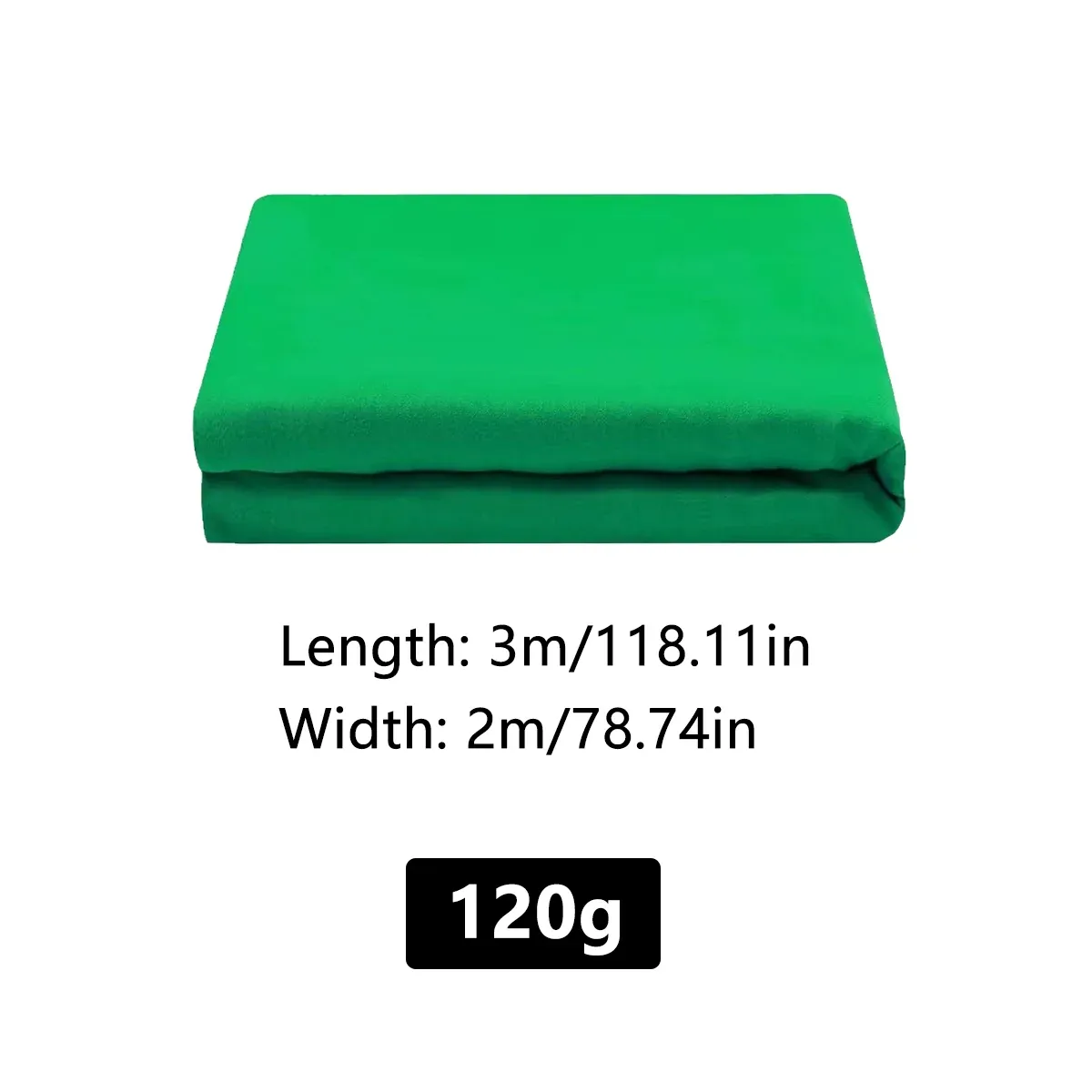 Professional Photography Background Cloth Wrinkle Resistant Durable Green/Black - Green — image 4