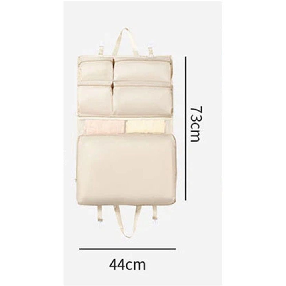 Hanging Packing Cube, Foldable Travel Organizer, Waterproof, Machine Washable, Fits Carry-on, Expandable Packing Cube for Suitcase or Backpack (Beige 6 grids) — image 5
