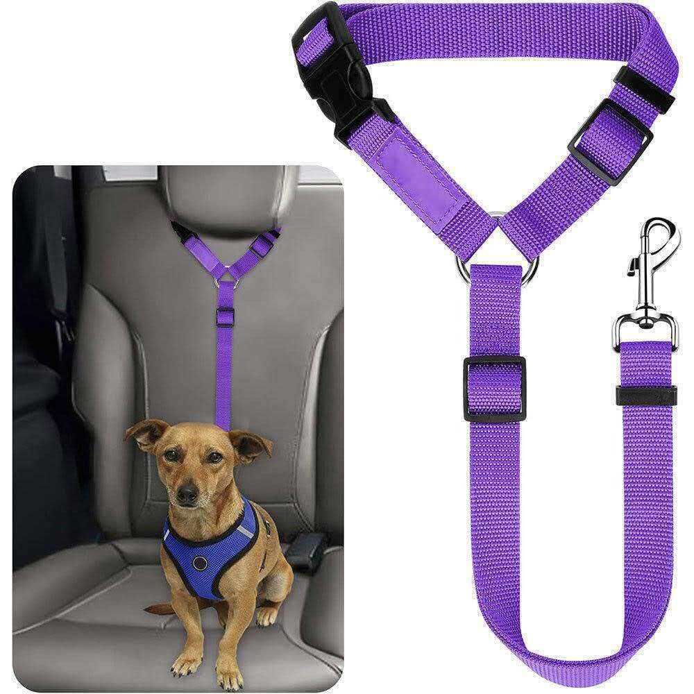 Li hang Pet Car Seat Belt Dog Harness Safety Rope Sky blue โ image 2