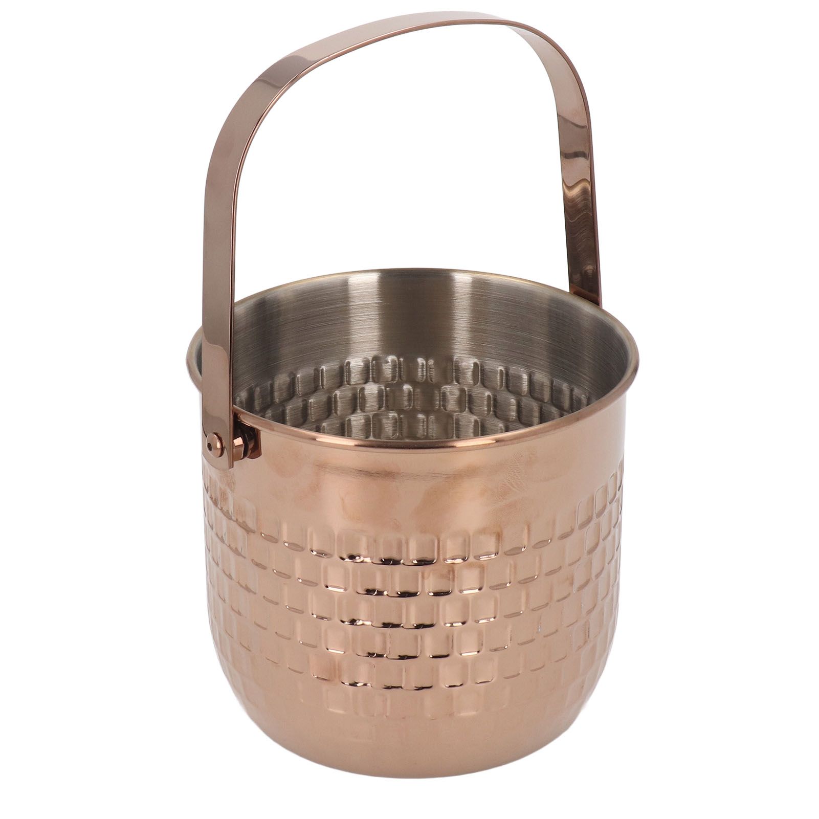 Wine Bucket Double Layer Stainless Steel Insulated Ice Wine Bucket for KTV Bar Dinner Party Rose Gold — image 2