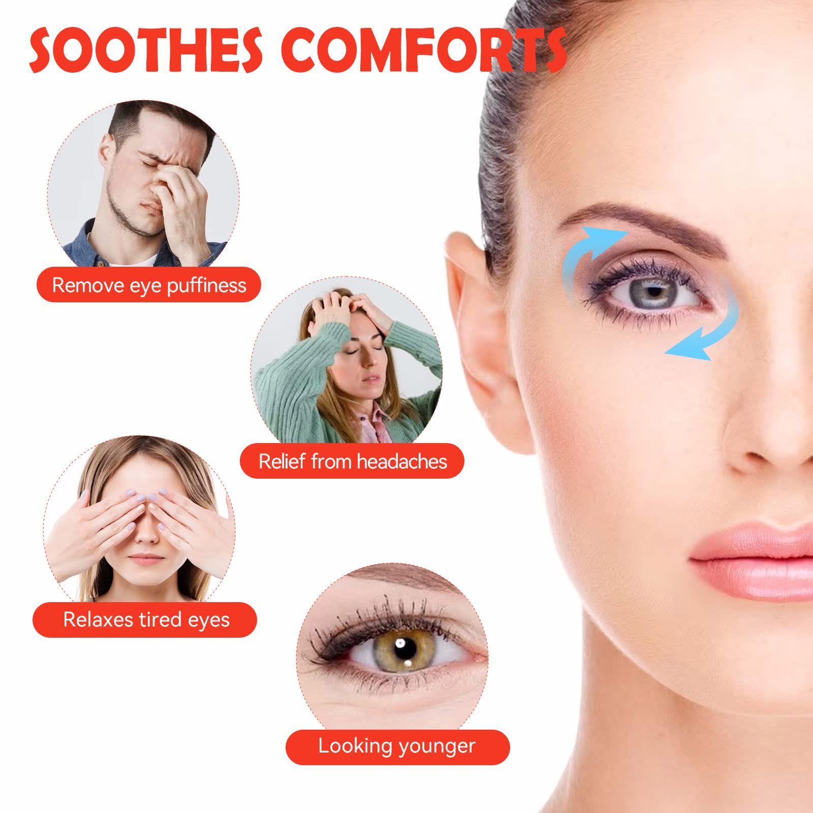 Cold/Hot Packs Reusable Cute Cooling Ice Eye Masks,Relief Migraine Eyes Swollen,Soft & Non Toxic Suitable (3 Pack) โ image 5