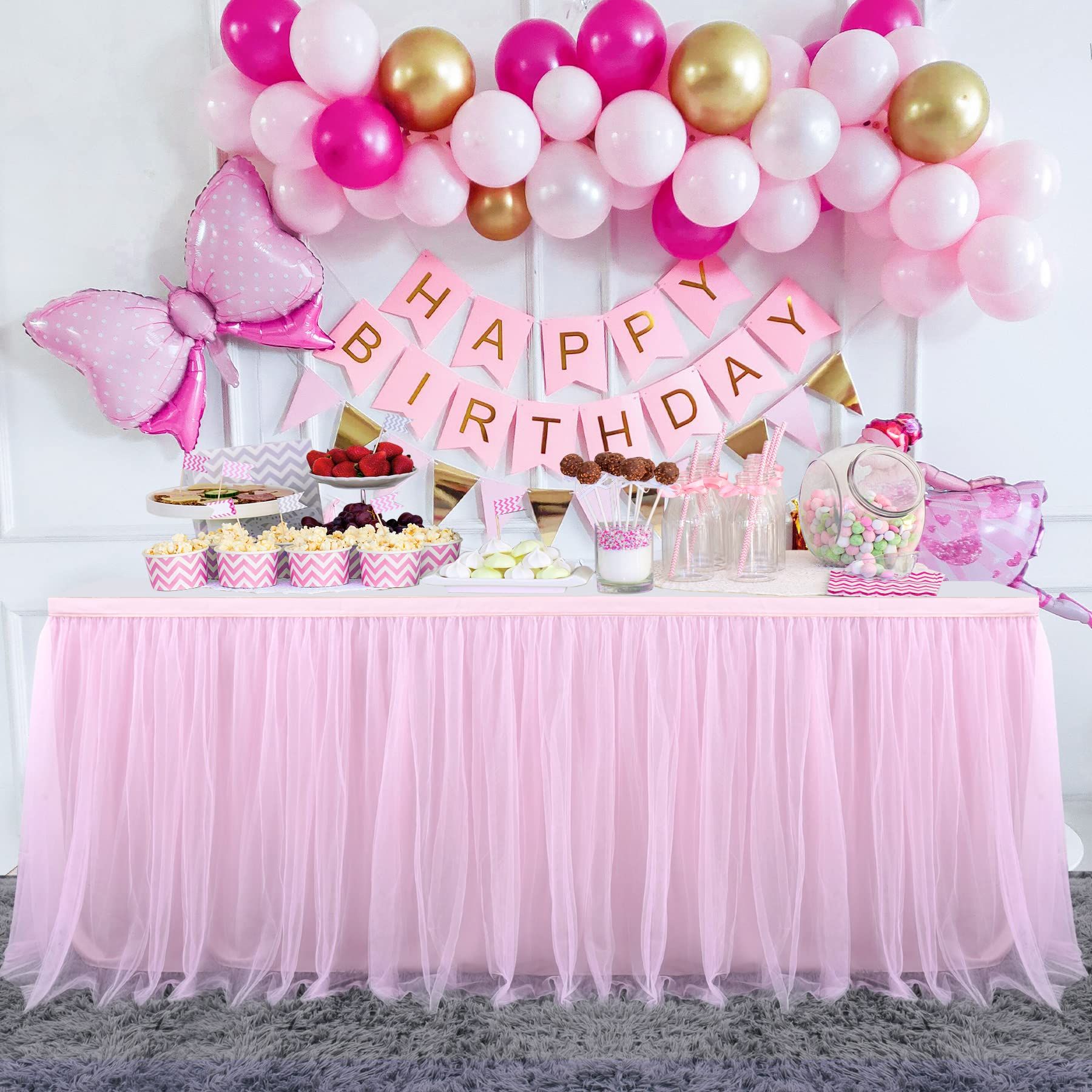 Suitable for rectangular tables or round tables, suitable for princess birthday party table decorations — image 5