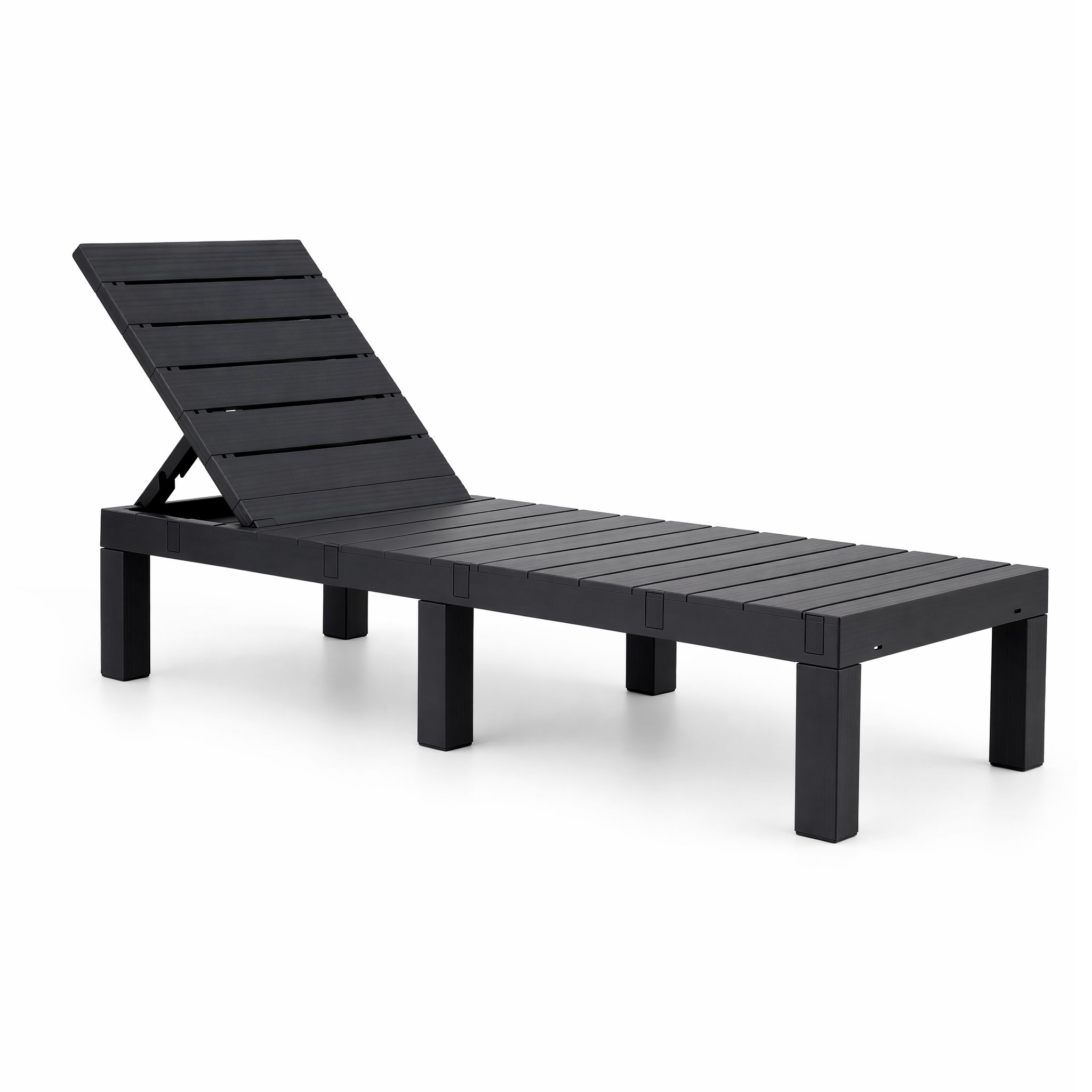 Gardeon Sun Lounge Outdoor Folding Recliner Patio Pool Beach Chair Slatted Black โ image 3
