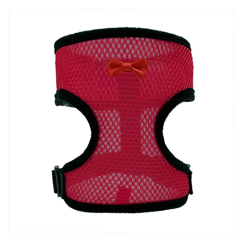 2-Pcs Red Adjustable Pet Harness with Leash – Breathable Mesh Design for Small Dogs, Cats, Chickens, Ducks & More | Anti-Escape, 360° Support, Lightweight &