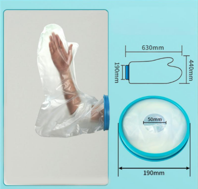 Full Arm Waterproof Shower Sleeve for Adults โ Long Cast Protector for Hand, Wrist, Elbow & Forearm During Bathing or Water Activities (Blue) โ image 6