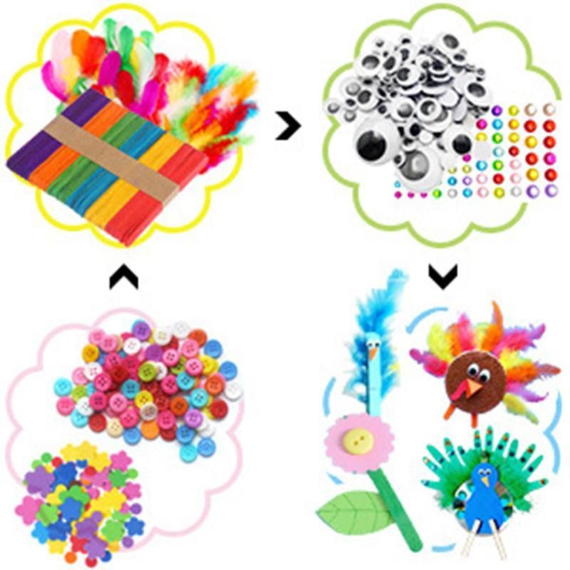 Colorful Mega Craft Kit with Pipe Cleaners, Moving Eyes, Balls, MultiColor — image 5