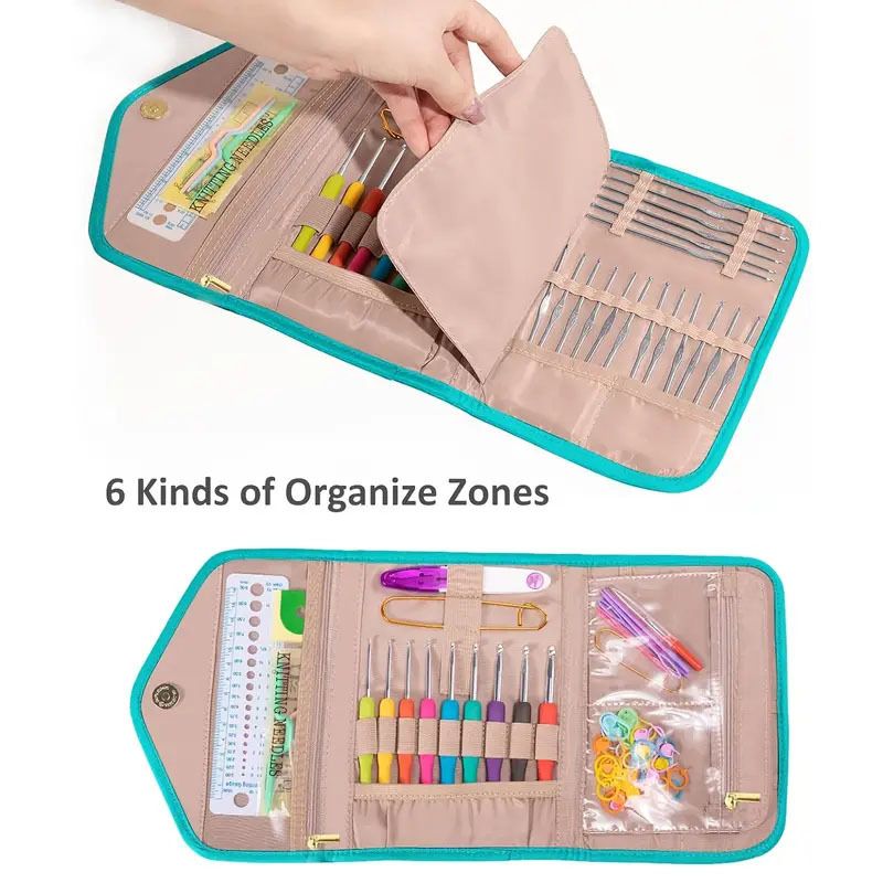 Crochet Hook Case - Foldable Organizer - Knitting & Crochet Supplies Accessory — image 5