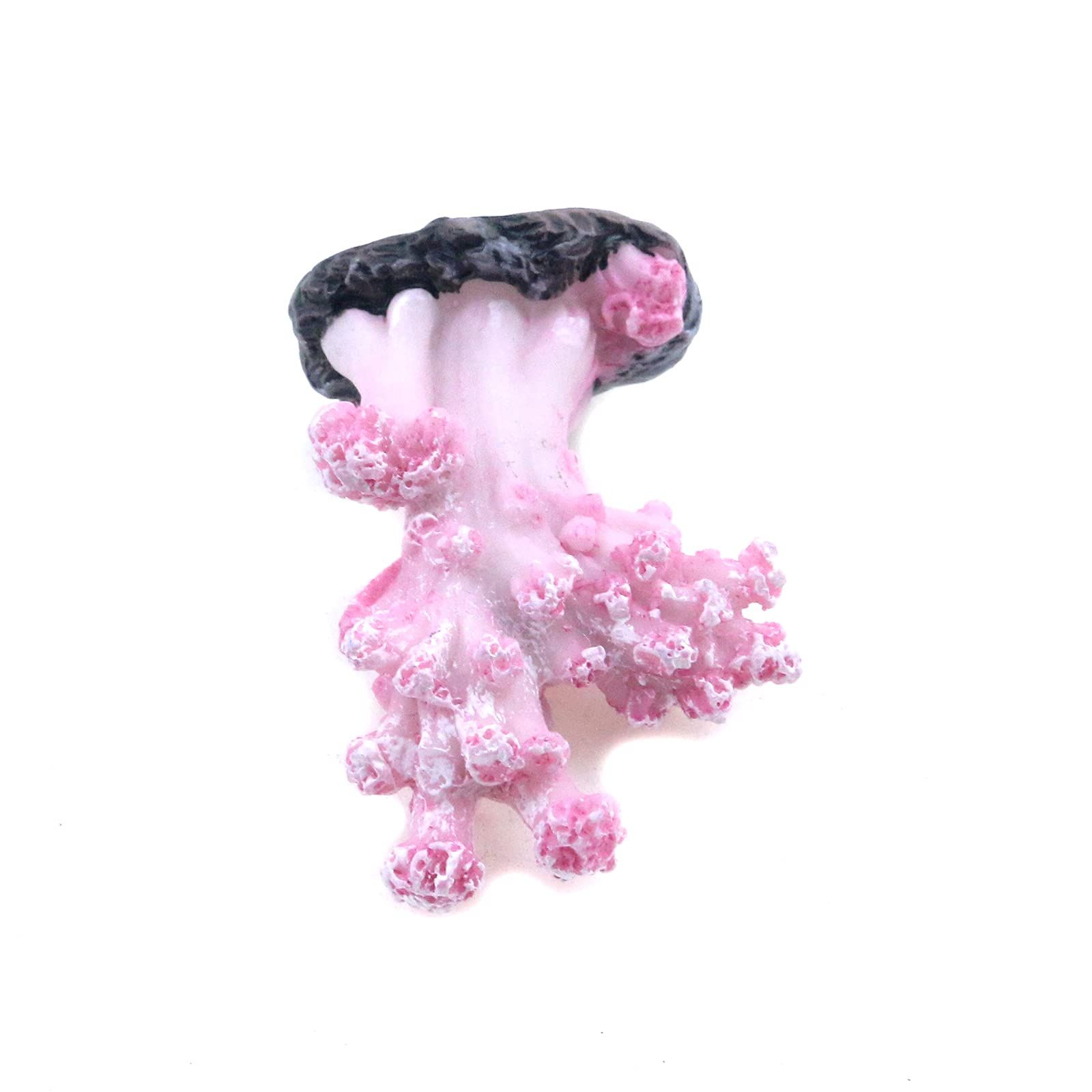 2Pcs Sea Coral Aquarium Ornament, Artificial Sea Coral Plants Decorations for Fish Tank and Aquarium(Pink) — image 3