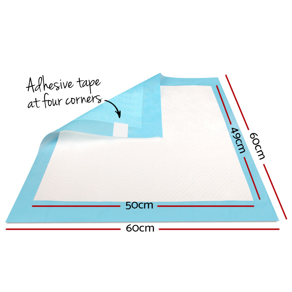 i.Pet Pet Training Pads 200pcs 60x60cm Puppy Dog Toilet Pee Indoor Super Absorbent Blue — image 2