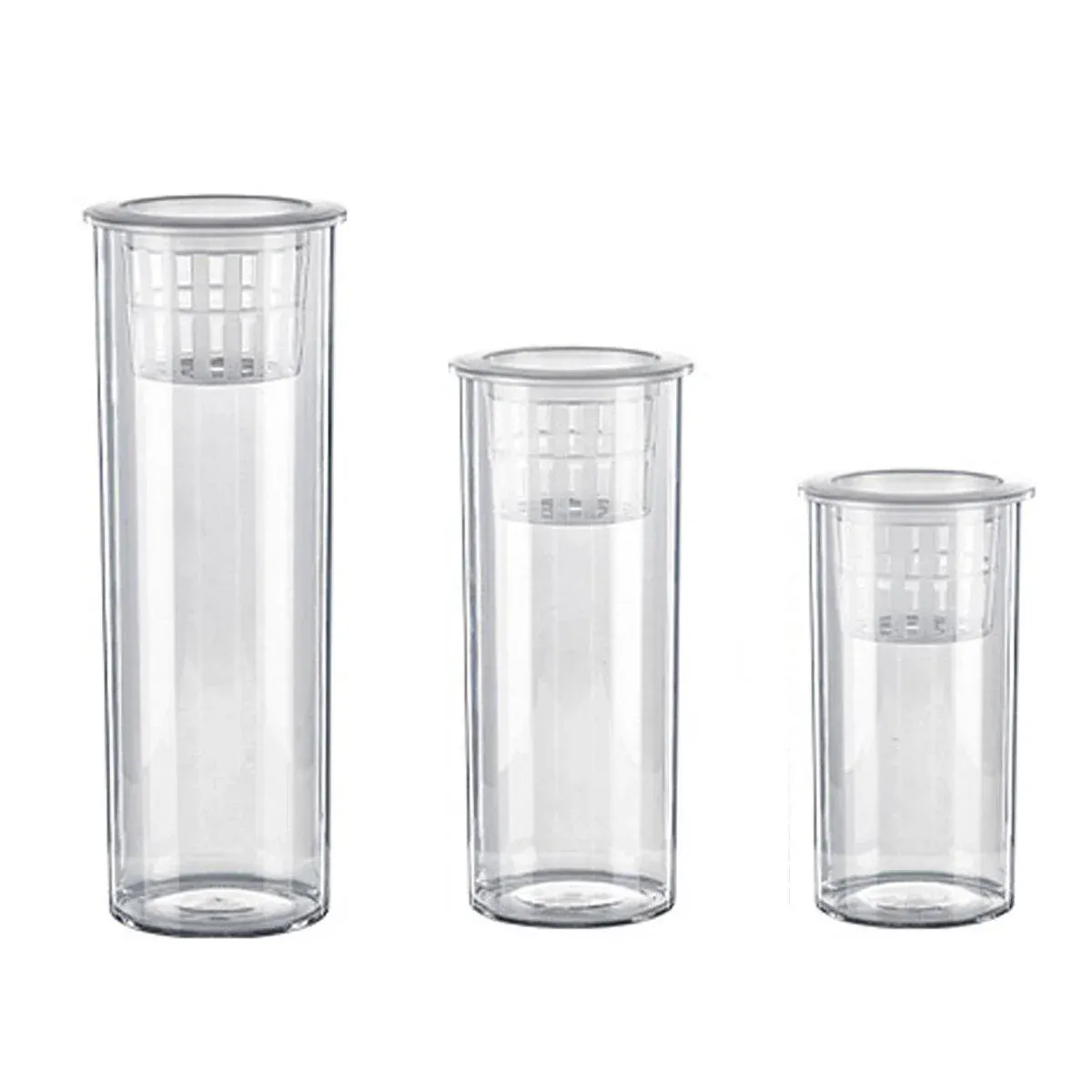 Hydroponic Plant Vase Cylindrical Straight Design Fish Tank for Home Decor - 25cmx10cm β image 3