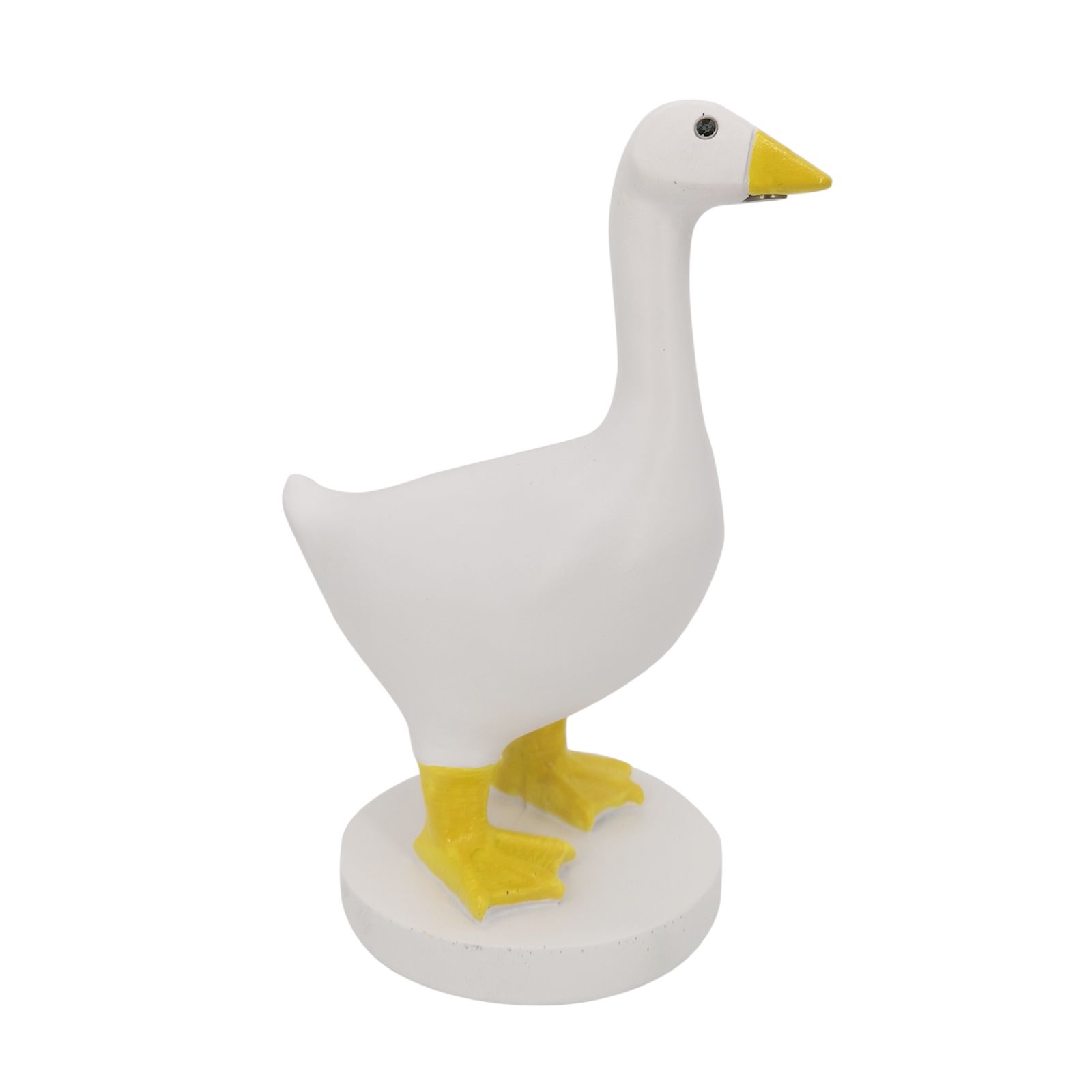 Magnetic Goose Key Holder Statue Cute Resin Key Holder Ornament with Base Home Decor — image 2