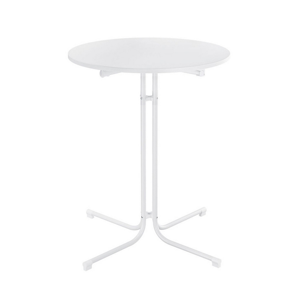 Gardeon Outdoor Bar Table Round Folding Desk Top 109cm Patio Furniture White โ image 3