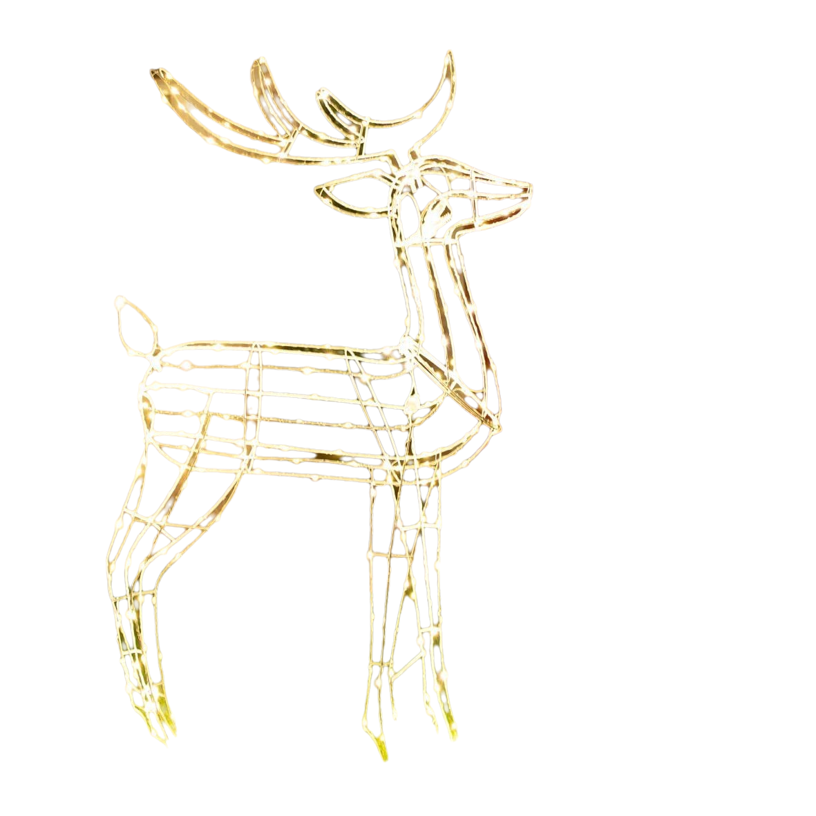 Samland Led Warm White Copper Wired 3d Standing Reindeer For Christmas Decoration — image 5