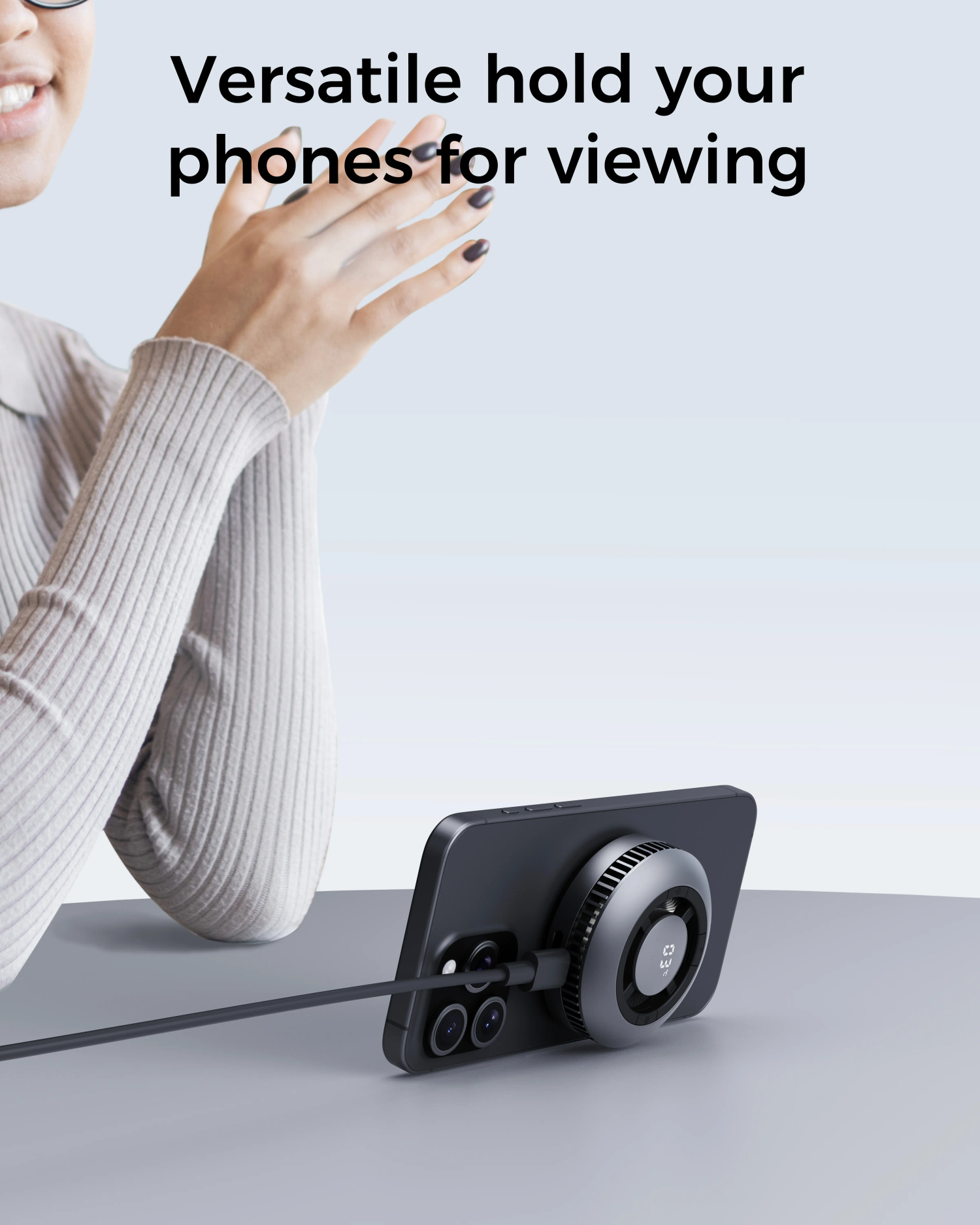 AUKEY MagFusion GameFrost Qi2 15W Active Cooling Magnetic Wireless Charger for iPhone, Samsung & Google Pixel – LC-G10 — image 6