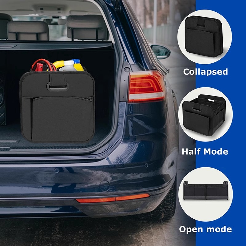 3-in-1 Sky blue Foldable Storage Organizer: Portable, Expandable, with Removable Dividers & 12 Extra Pockets – Your All-in-One Storage Solution — image 6
