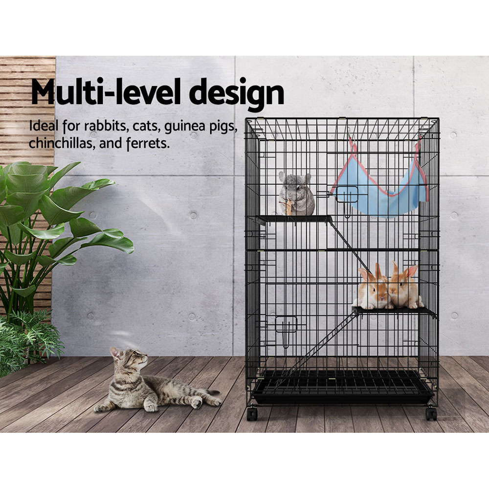 i.Pet Rabbit Cage 100cm Hutch 3 Level Indoor Guinea Pig Ferret โ image 5