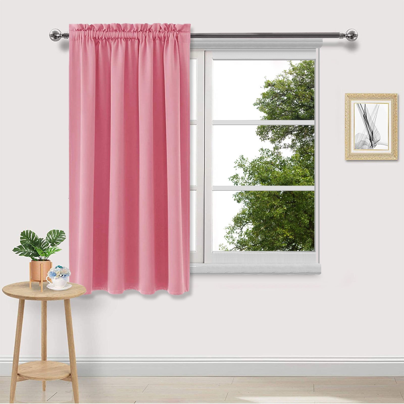 Blackout Curtains for Bedroom Thermal Insulated - 100%Polyester Black Out Curtains 2 Panels Set Room Darkening Window Curtains for Living Room, Light Blue — image 2
