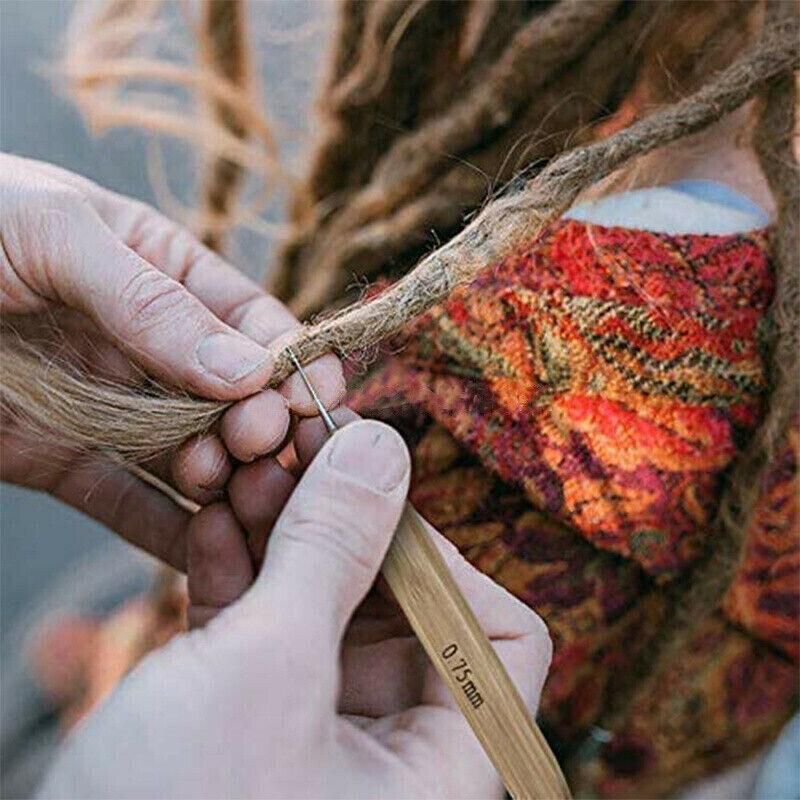 Bamboo Crochet Dreadlock Hook Needle Dread Tool Braiding Hair Maintenance Craft - 0.5MM โ image 4