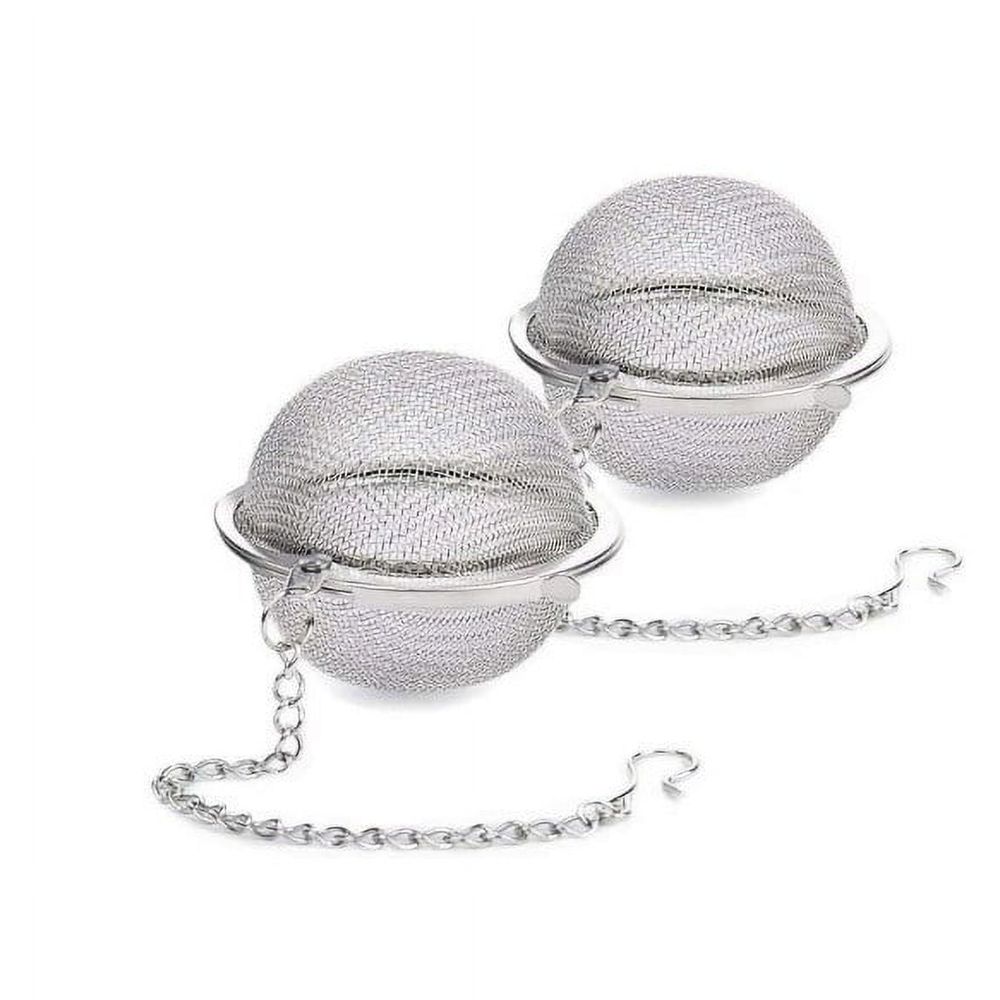 2 Pieces of Stainless Steel Tea Balls, Mesh Tea Infuser Filter