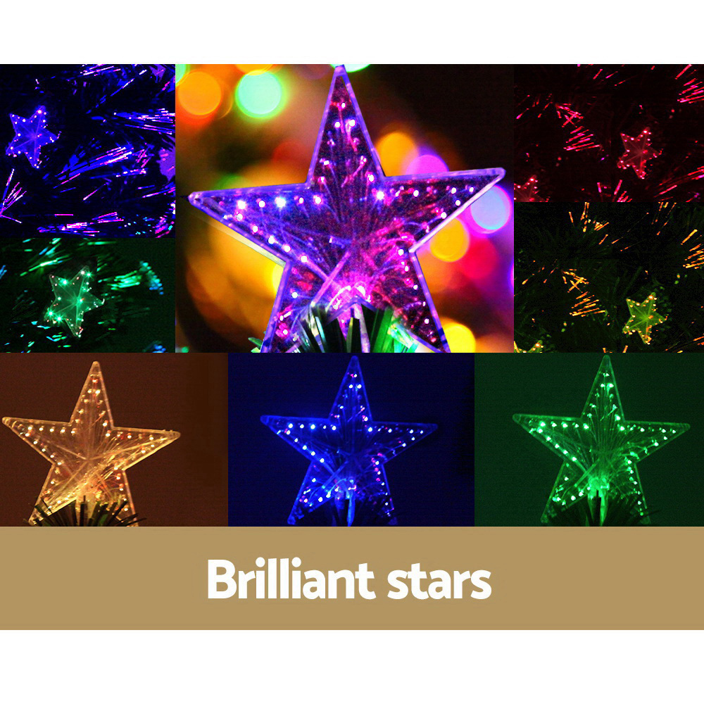 Jingle Jollys 2.1m Christmas Tree Optic Fibre LED Xmas tree Multi Colour โ image 4