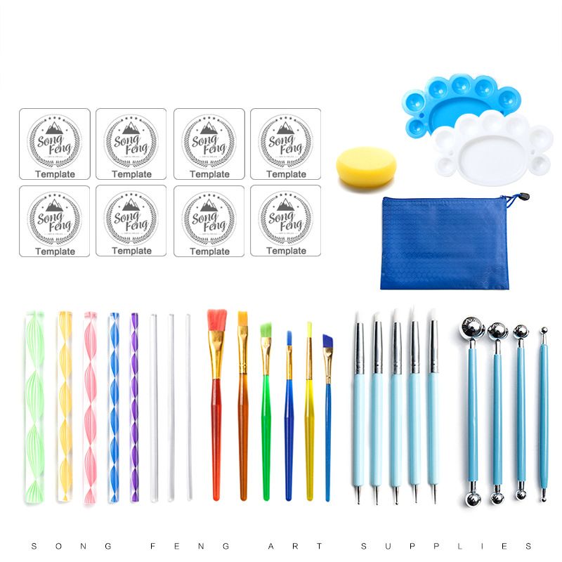 35pcs Mandala Painting Supplies Mandala Dotting Kit Mandala Dotting Tools Manicure Kits Mandala Drawing Tools Mandala Dotting