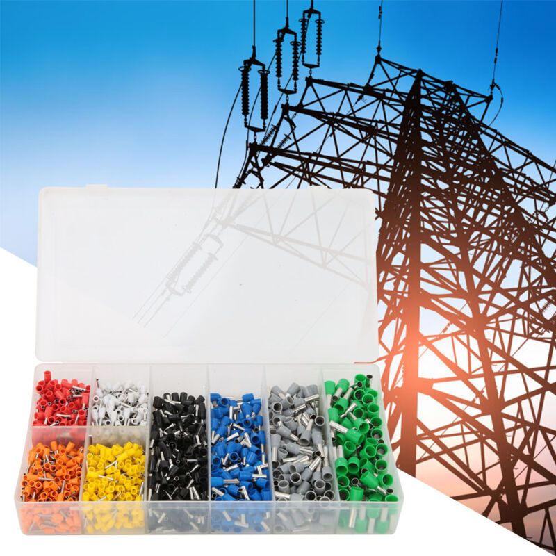 1200 Pcs Box Pre Insulated Ferrule Crimp Tube Terminal Wire Connector — image 3