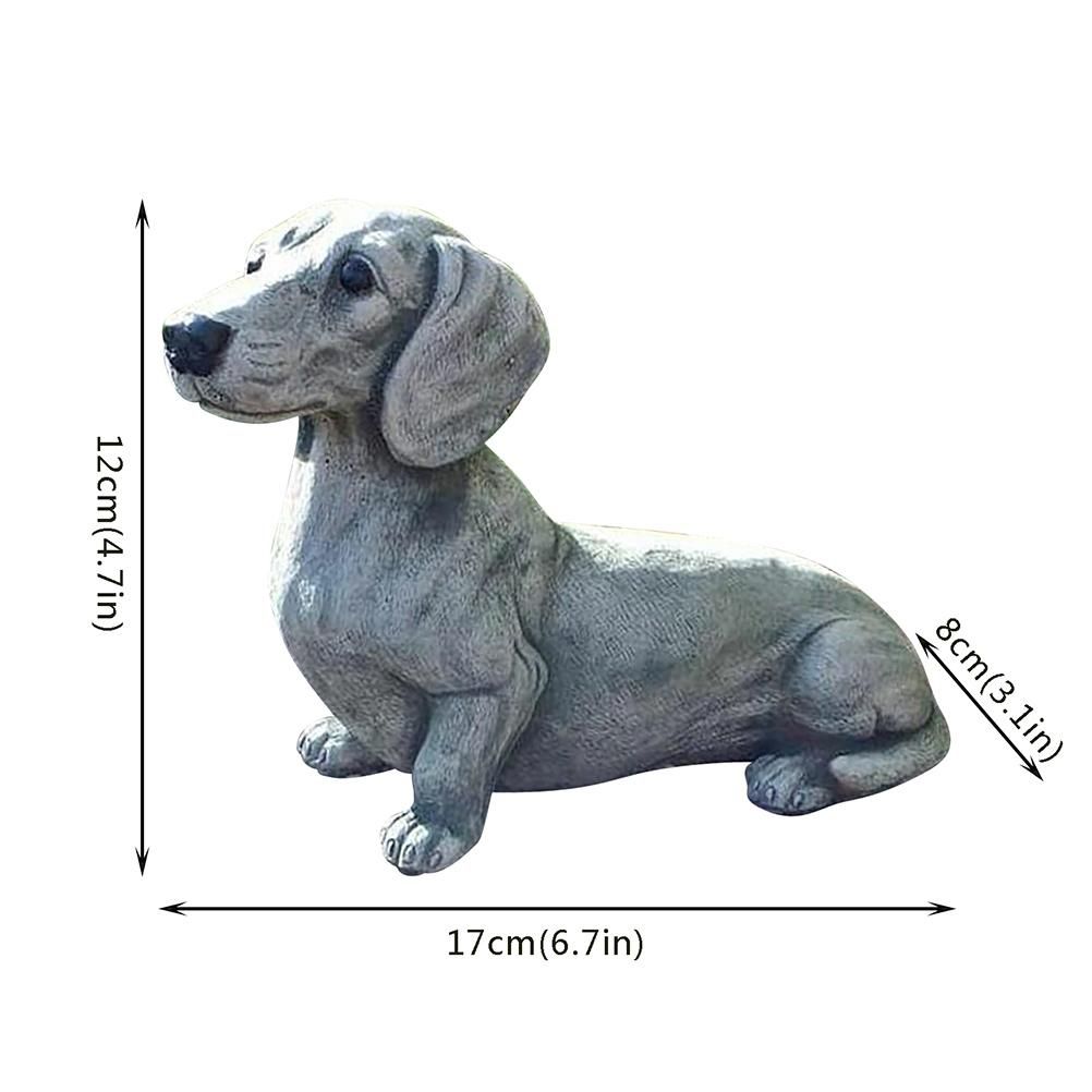 Garden Dog Statue Ornament Realistic Resin Animal Sculpture for Outdoor Decoration Dog Lover Gift โ image 3