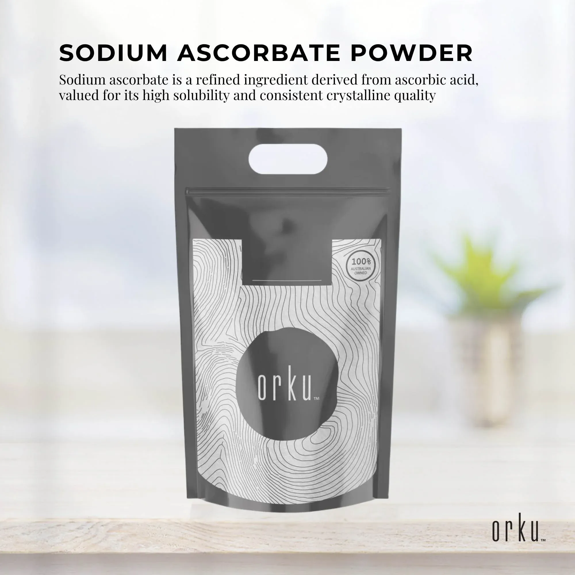 Orku 5kg Sodium Ascorbate - High Purity Soluble Crystalline Powder Ingredient — image 2