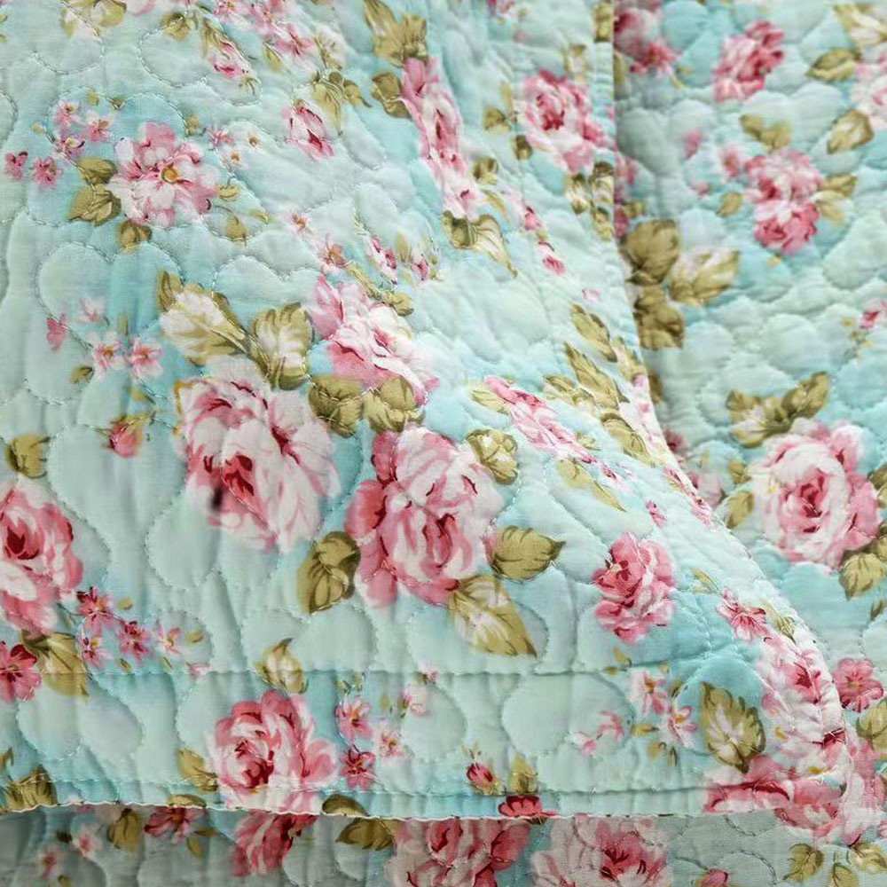 100% Cotton Cover Lightly Quilted Coverlet Set Isabella Multi Queen — image 3