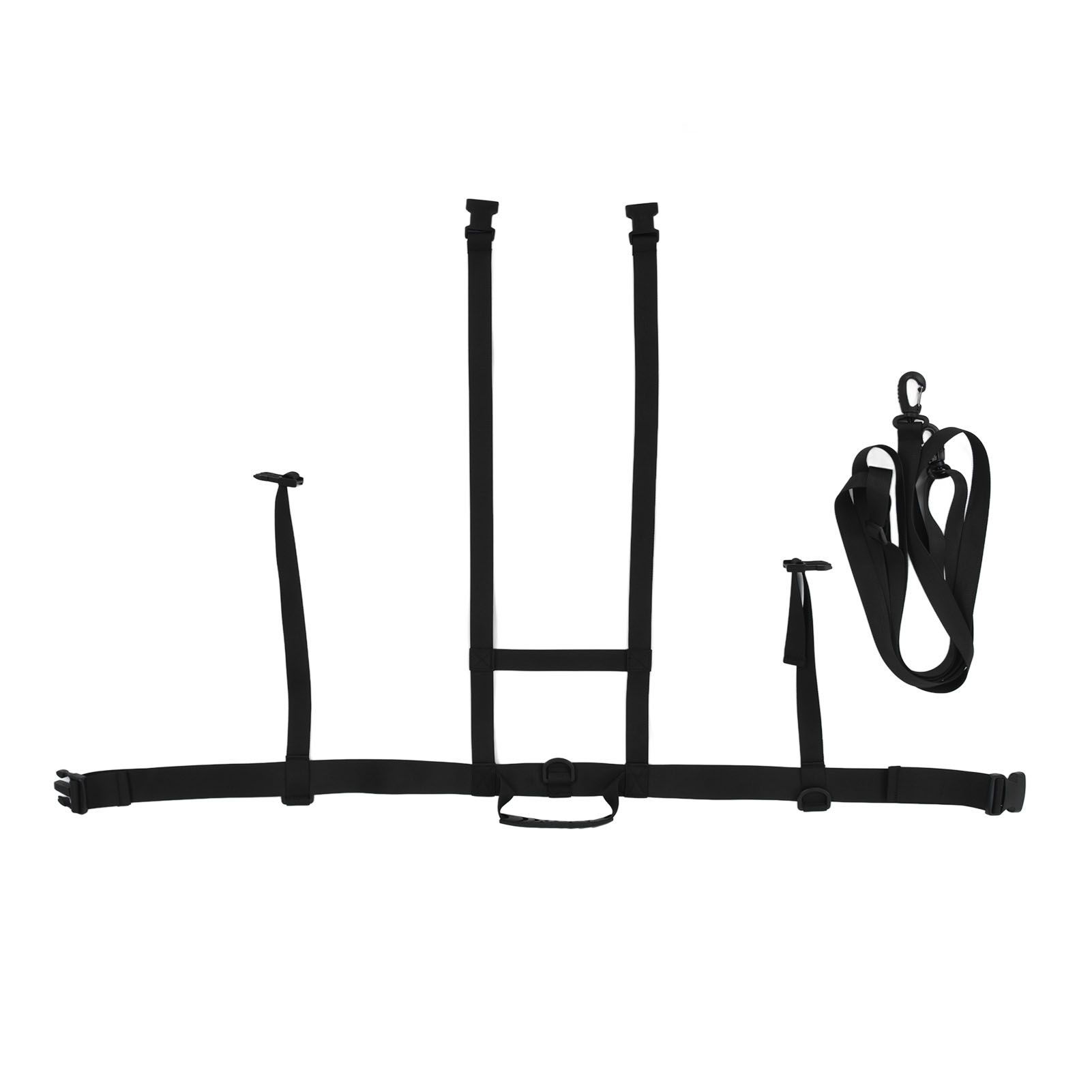 Children Ski Training Safety Ropes Adjustable Outdoor Skiing Harness Safety Shoulder StrapBlack โ image 4