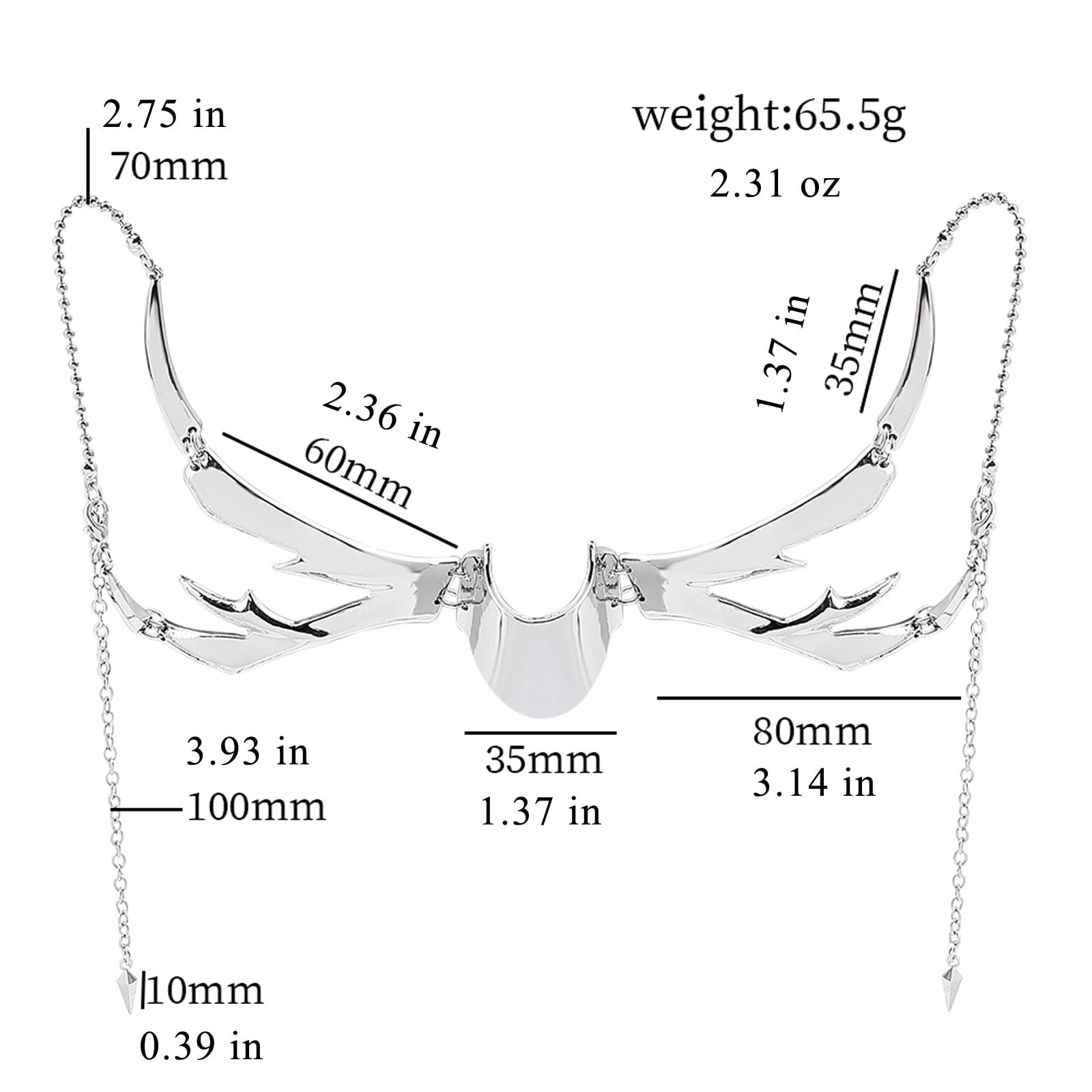 Punk Mechanical Mask for Women-Irregular Metal Face Accessories-Halloween Party Prom Mask for Women Men โ image 3