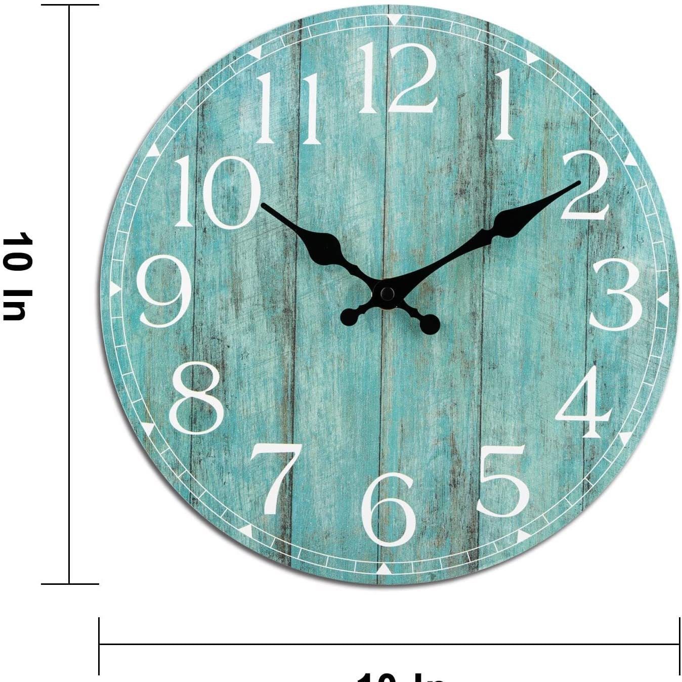 Wooden Wall Clock No.6, 10 Inch