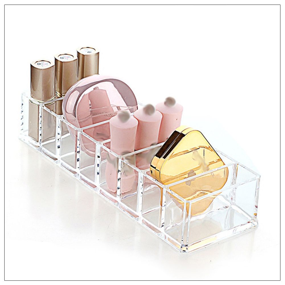 8 Slots Cosmetic Organizer Powder Storage Box Household Women Makeup Tool Case Cosmetic Storage Container โ image 5