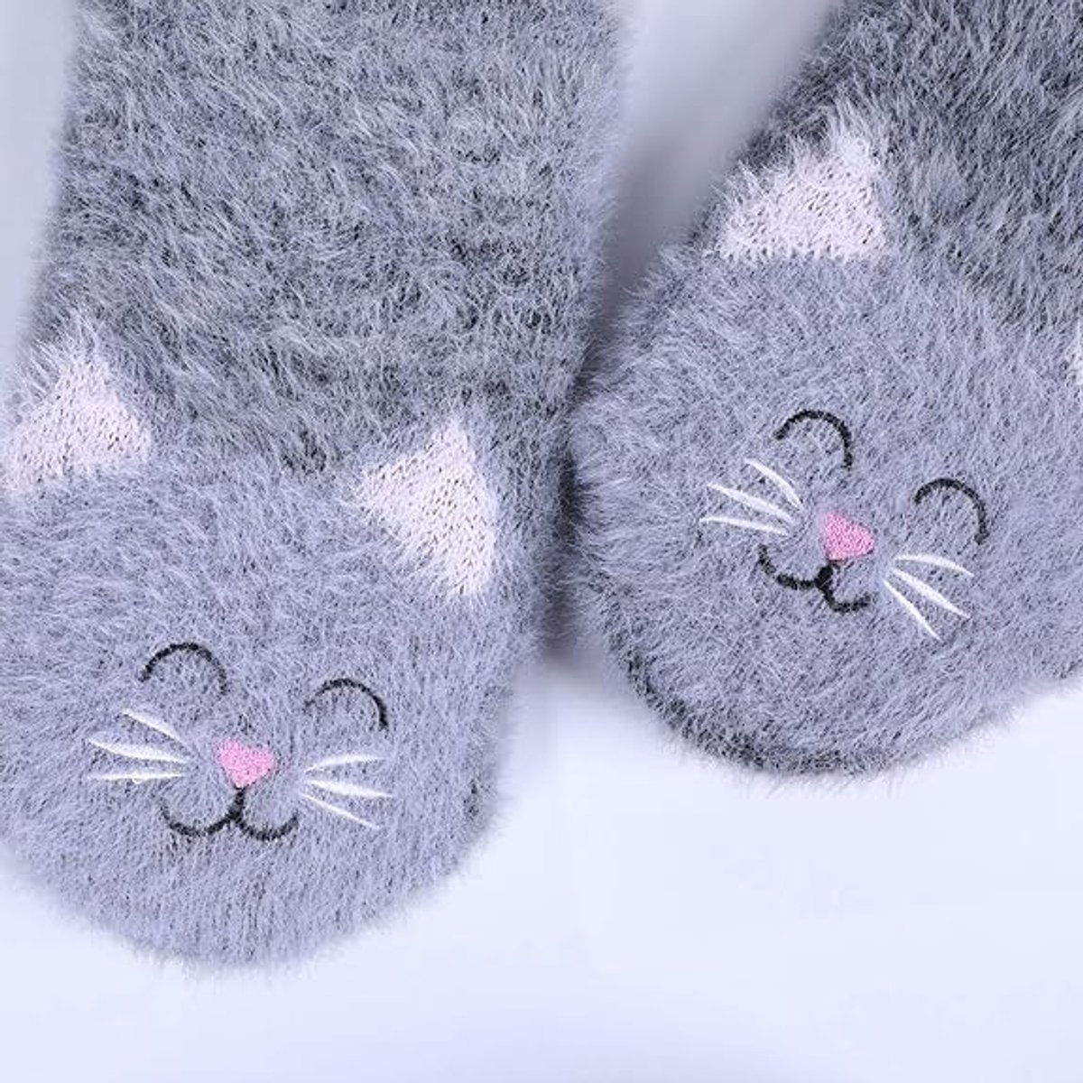 House Socks (2 pairs) - Floor Socks - Slipper Socks - Women's House Socks - Comfortable and Warm - Cute Animal Print - Christmas Gift โ image 2