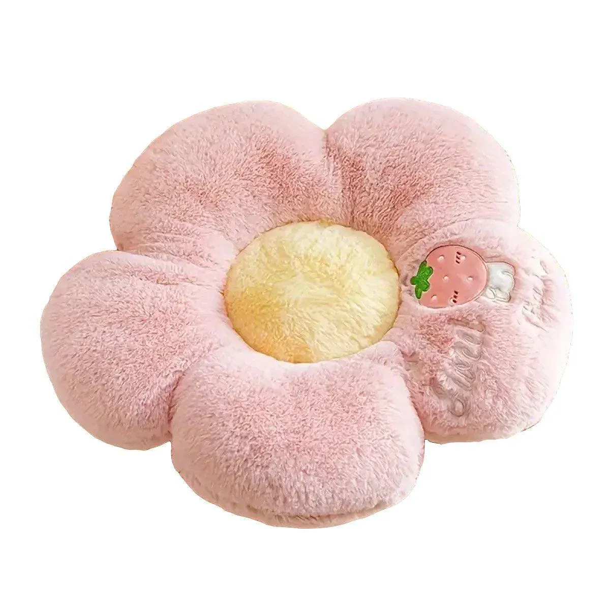 Cute Sunflower Floor Cushion Soft Chair Pad Summer Office Student Seat Pillow - Pink