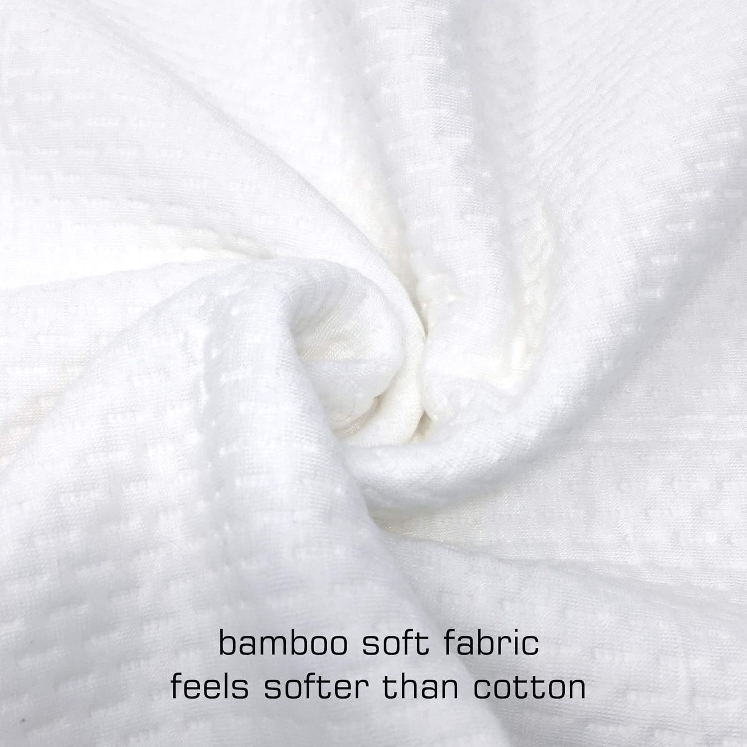 Waterproof Bamboo Pillow Protector Cover,100% Bug Water Proof Zippered Pillow Cases Body Size (1 Pack, White,50cm x 150cm) — image 5