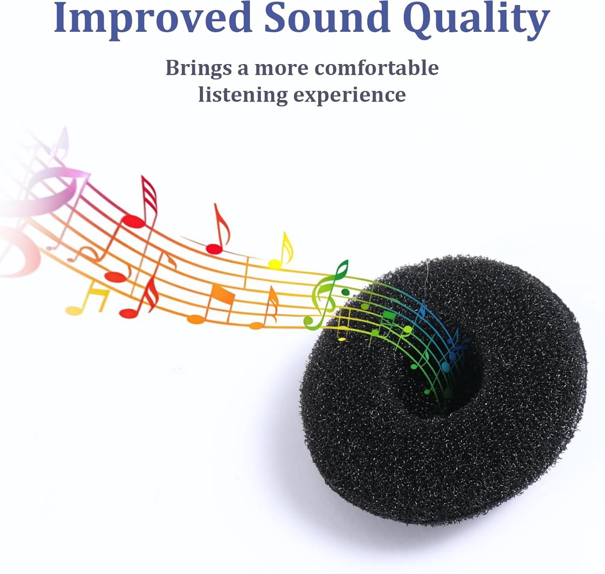 12 Pieces Soft Foam Replacement Ear Cushions - Headphone Ear Cushions - Universal - Sponge Earplug Cushions - for MP3 MP4 Headphones โ image 5