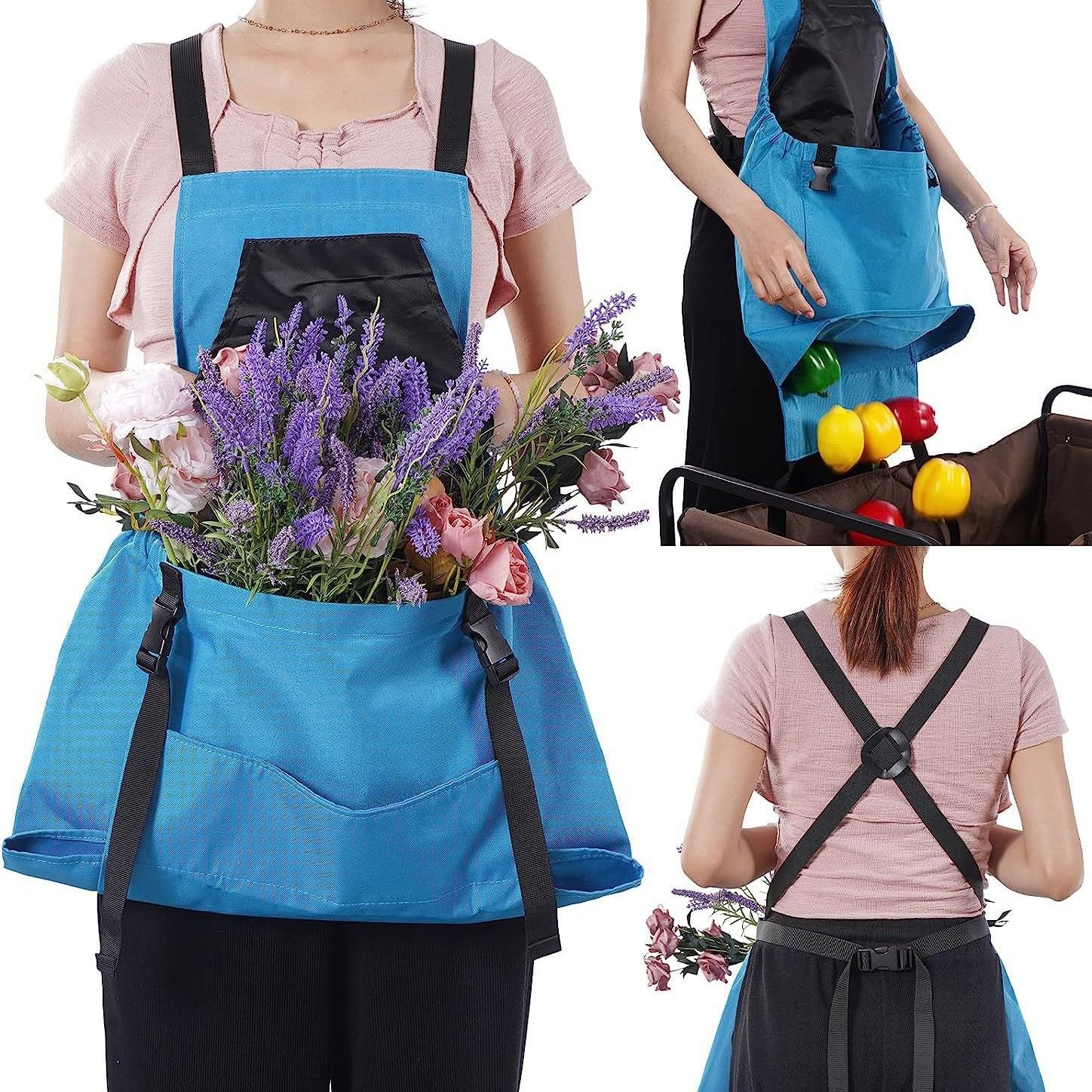 Apple Picking Bag - Waterproof Fruit Storage Apron Pouch for Outdoor Orchard, Farm, Garden, Heavy Duty — image 3