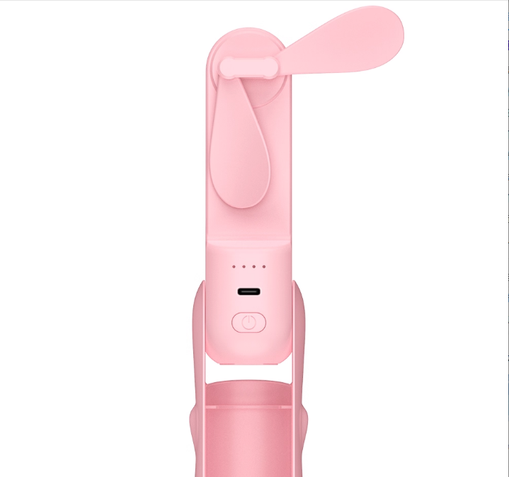 Handheld Mini Fan, 2 IN 1 USB Rechargeable Portable Fan [12-19 Working Hours] with Power Bank, Pocket Design for Travel/Summer/Concerts/Lash, Gifts for Women — image 2