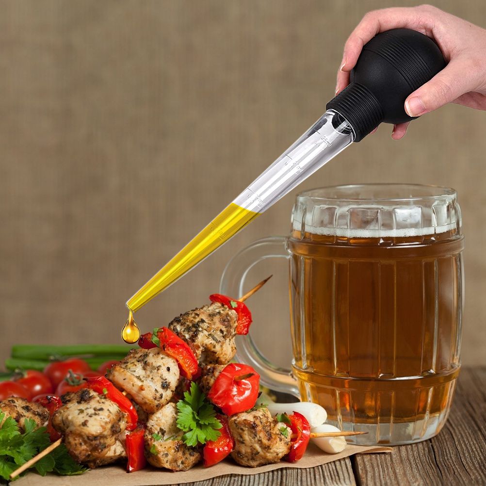 Turkey Oil Dropper with Brush Chicken Barbecue Food Baster Barbecue Pipe Kitchen Cooking Gadgets — image 6