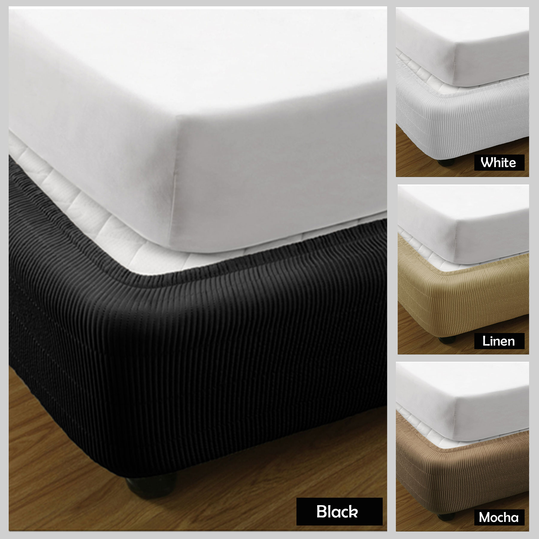 Ramesses Vertical Quilted Valance Mocha SINGLE — image 2