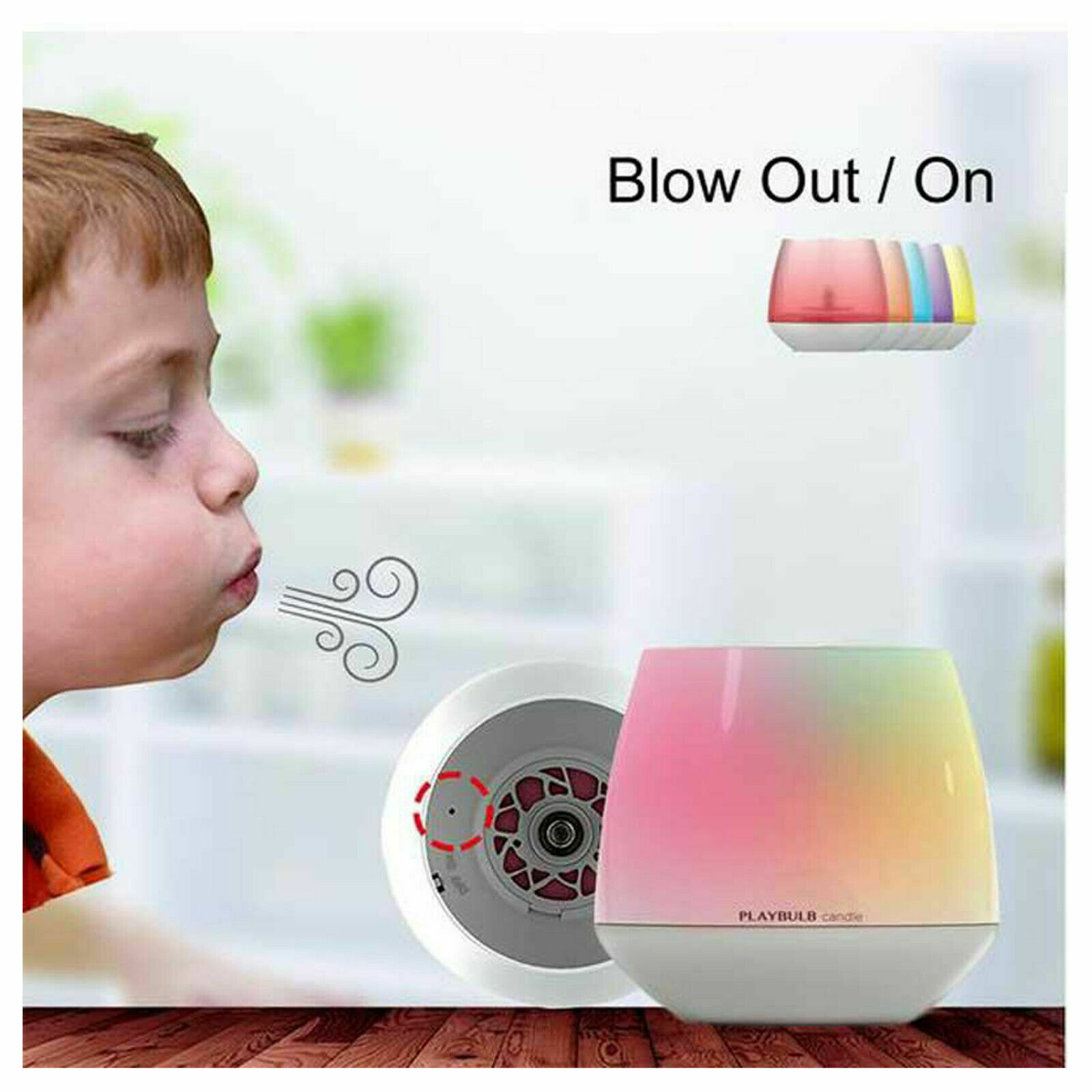 Twin Pack MIPOW PlayBulb LED Flameless Candle Night Light App Control Wedding Party — image 2