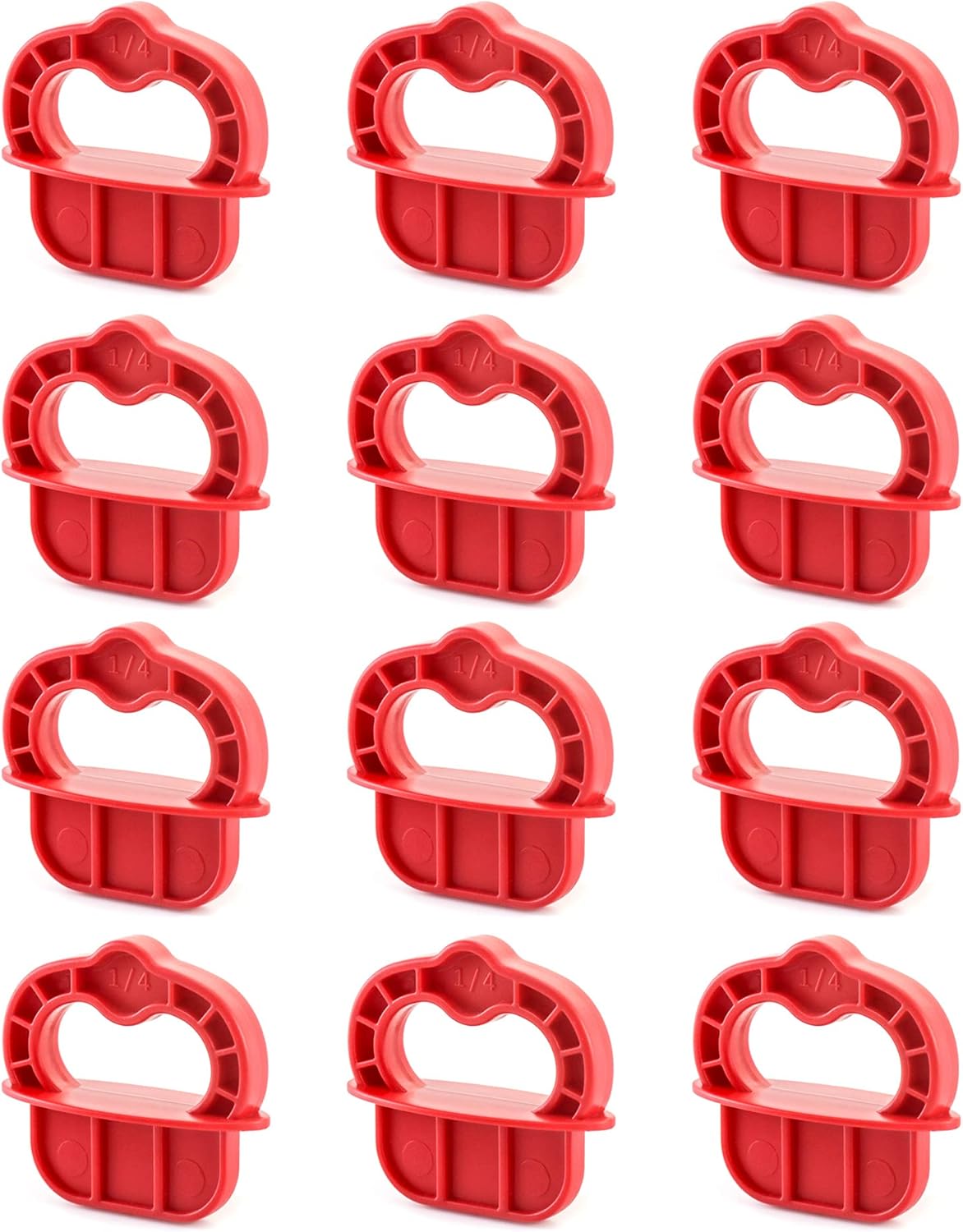 Deck Board Jig, 12 Pcs 1/4" Gap Deck Board Spacer Rings for Pressure Treated, Composite, PVC, Plank