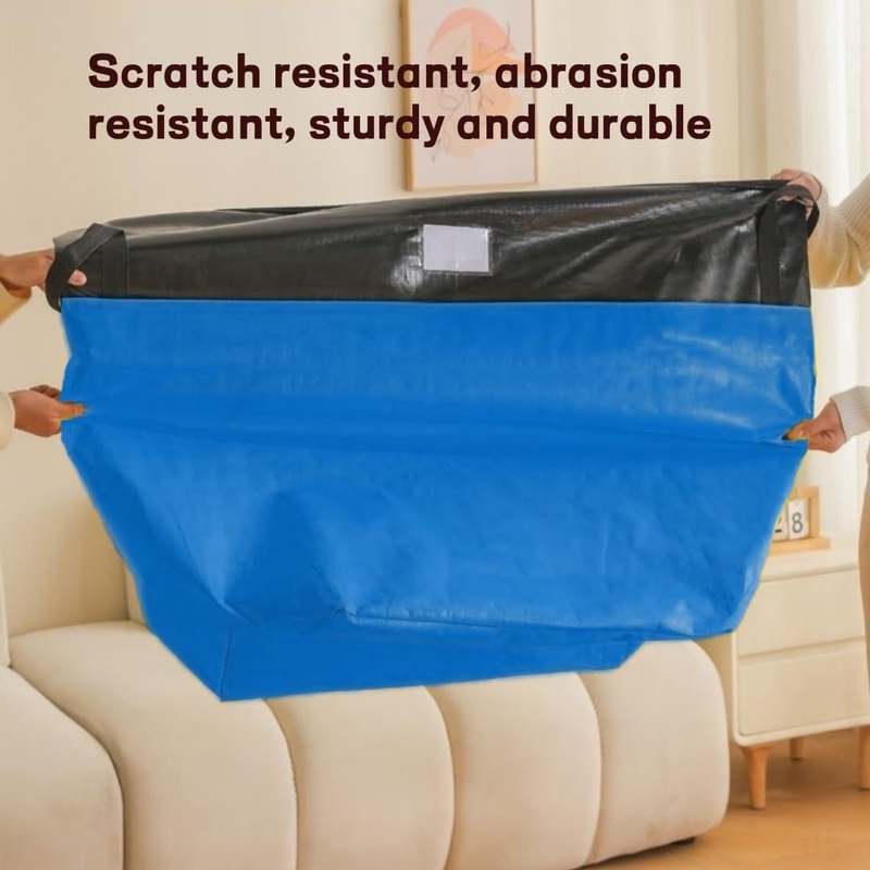 4-Pack 180L Extra-Large Storage Bags, Heavy-Duty, Wear-Resistant, Waterproof Moving Bags - Red โ image 5