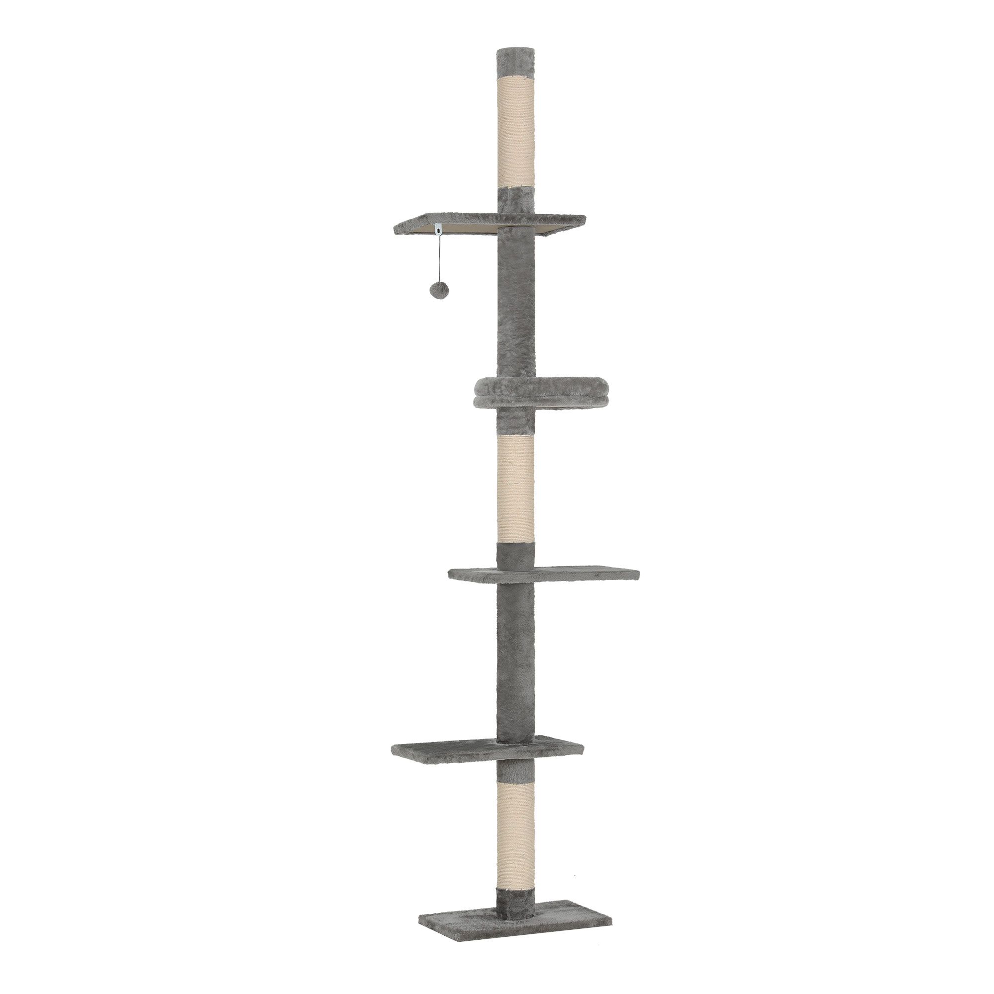i. Pet Cat Tree 290cm Tower Scratching Post Scratcher Floor to Ceiling Cats Bed — image 3